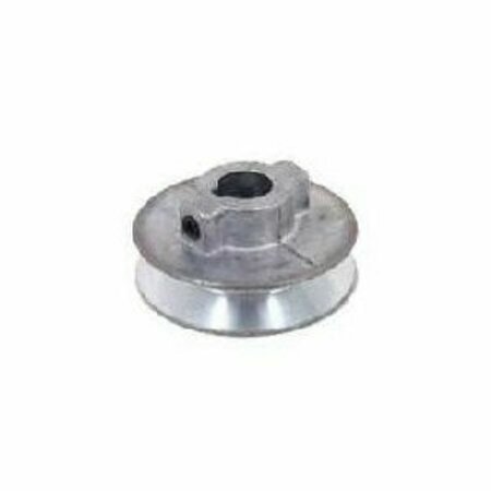 CHICAGO DIE CASTING CDCO-3/8 V-Groove Pulley, 3/8 in Bore, 2-1/2 in OD, 2-1/4 in Dia Pitch, Zinc 250A